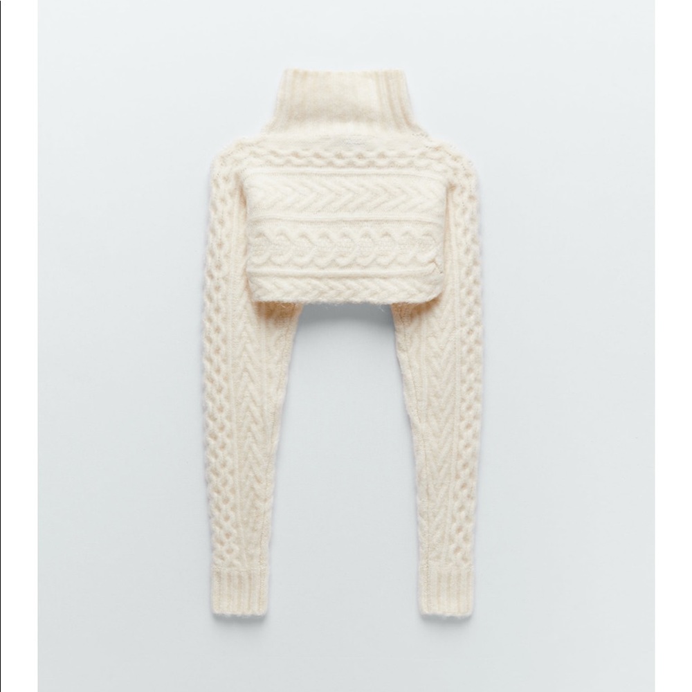 Zara Cable Knit Sleeve Scarf - Picture 15 of 16